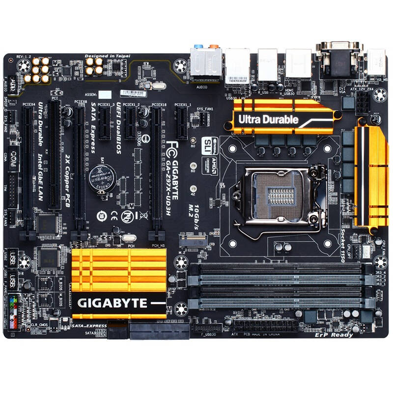 技嘉(gigabyte)z97x-ud3h主板 (intel z97/ lga1150) 自营