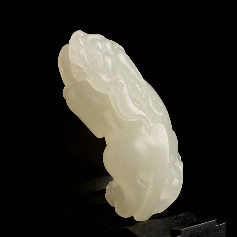 坤皓 吊坠dz081 和田玉白玉貔貅 京东自营