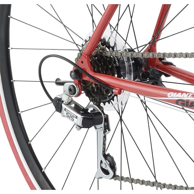 giant捷安特windspeed风速900钢架公路自行车带停车架 新年红 700cx