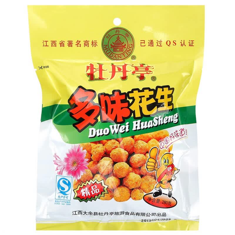 牡丹亭 坚果炒货 1/1多味花生 280g/袋