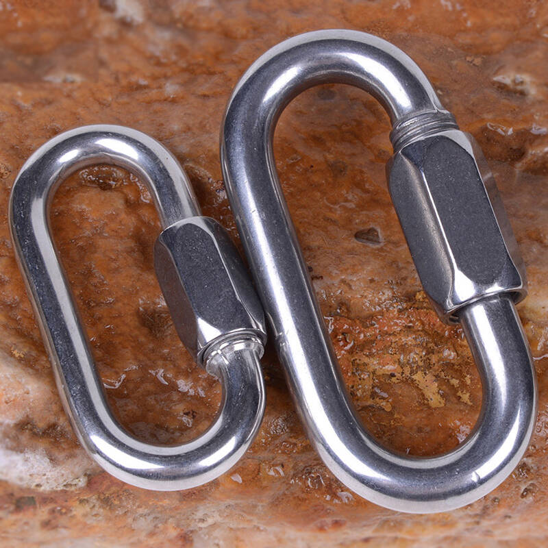 欣达/xinda 梅陇锁专业登山扣攀岩主锁 不锈钢安全扣 锁扣 6mm梅陇锁