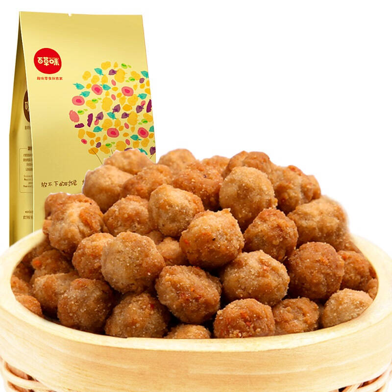 百草味 坚果 炒货 多味花生 210g/袋 京东自营