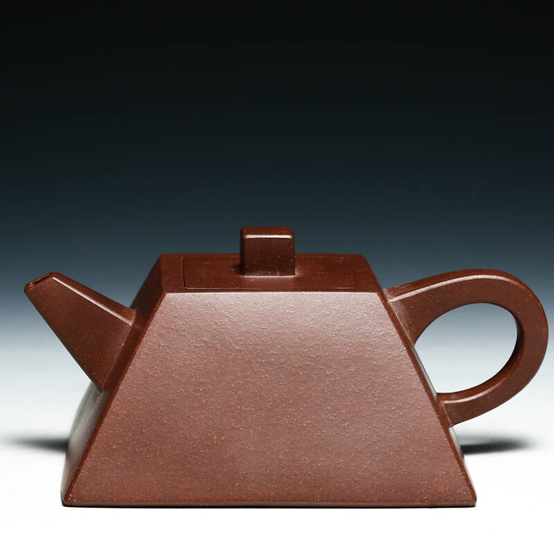 茶壶宜兴紫砂壶 全手工制作 升方壶 清水泥 310cc