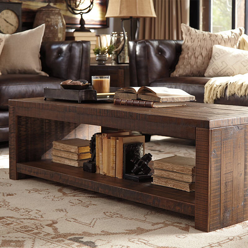 ashley 爱室丽 美式现代 双层茶几 木质茶几 简约茶几 t853