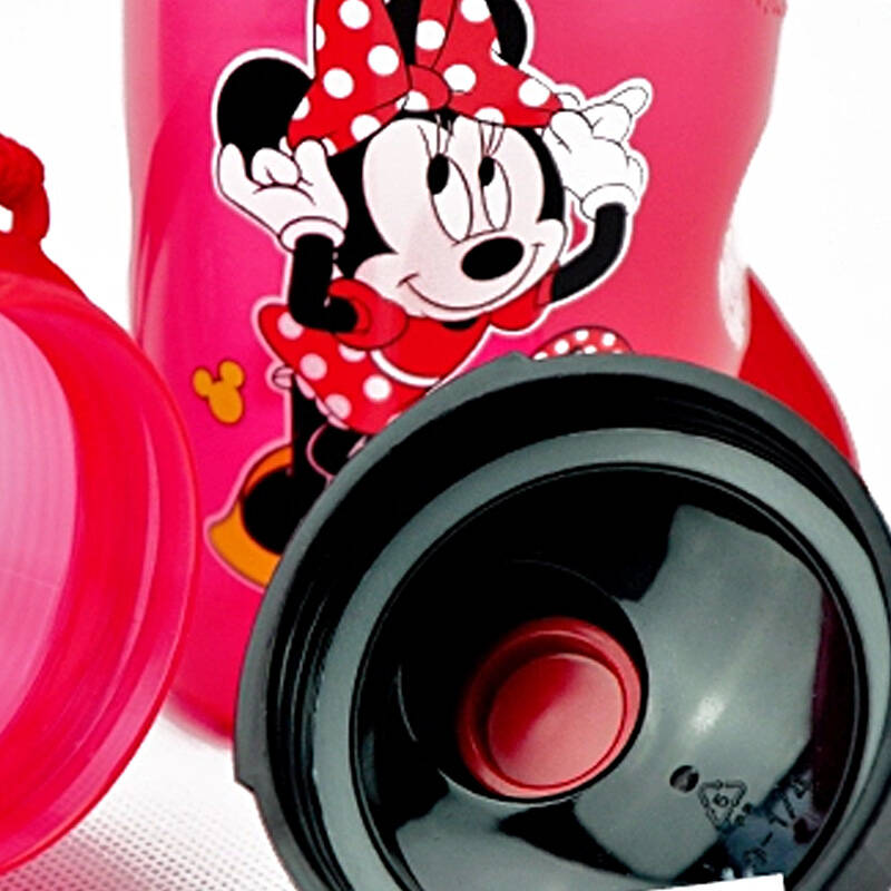 乐扣乐扣卡通disney/迪士尼塑料防漏水杯 米妮350ml