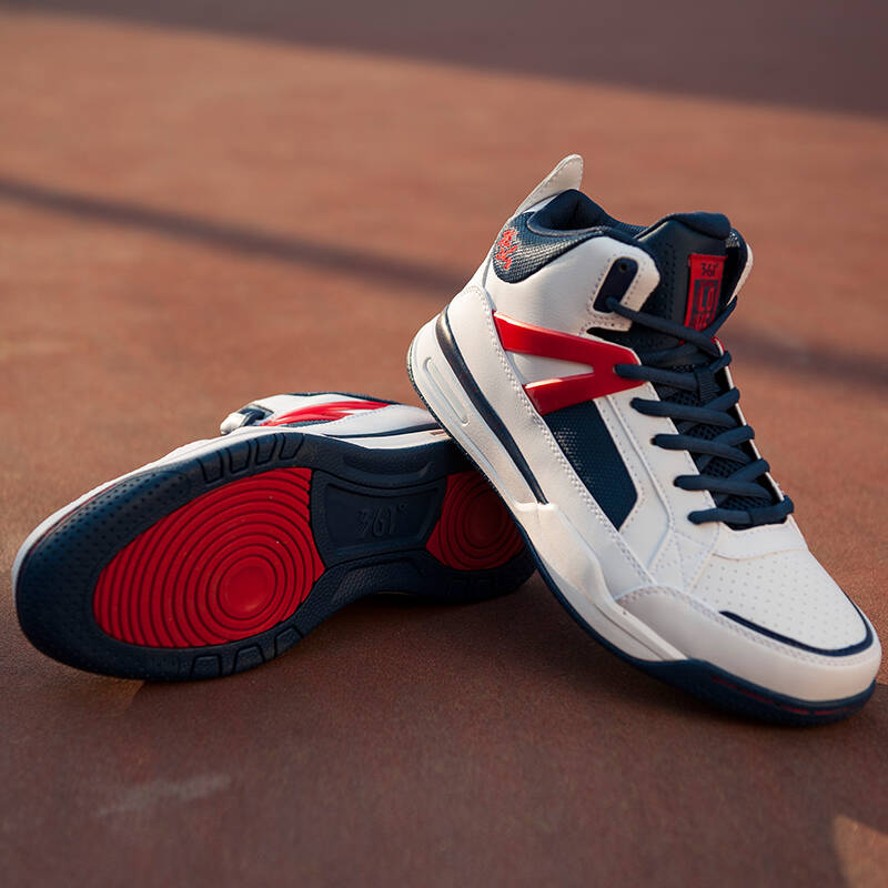 361度秋款全明星大前锋明星款专业男子运动复古篮球鞋 n 白/深蓝 42