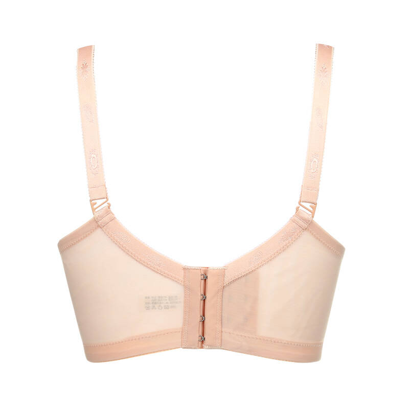 黑夜 新品性感蕾丝薄款内衣 无痕记忆钢圈聚拢调整型文胸 黑色 36/80b