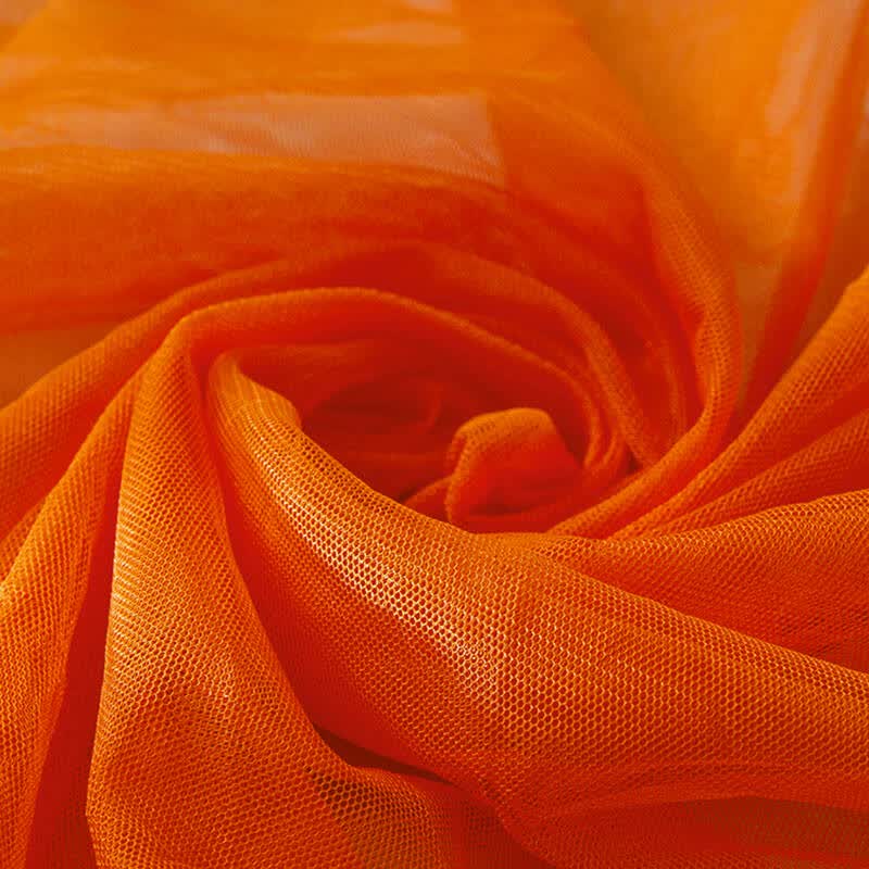 晶照红软网纱 加密蚊帐布料面料 网纱软纱网眼纱布料 演出服网布网眼