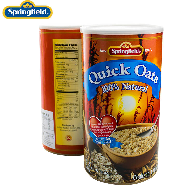 春田 美国进口速食燕麦片 净重1190克