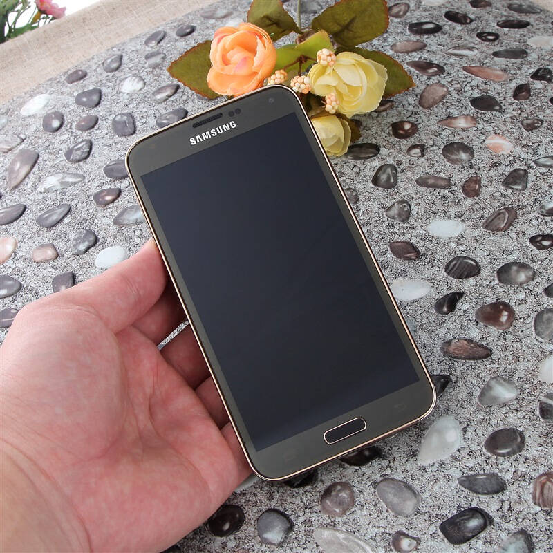 三星galaxy s5 g9008w 流光金 移动4g手机 双卡双待