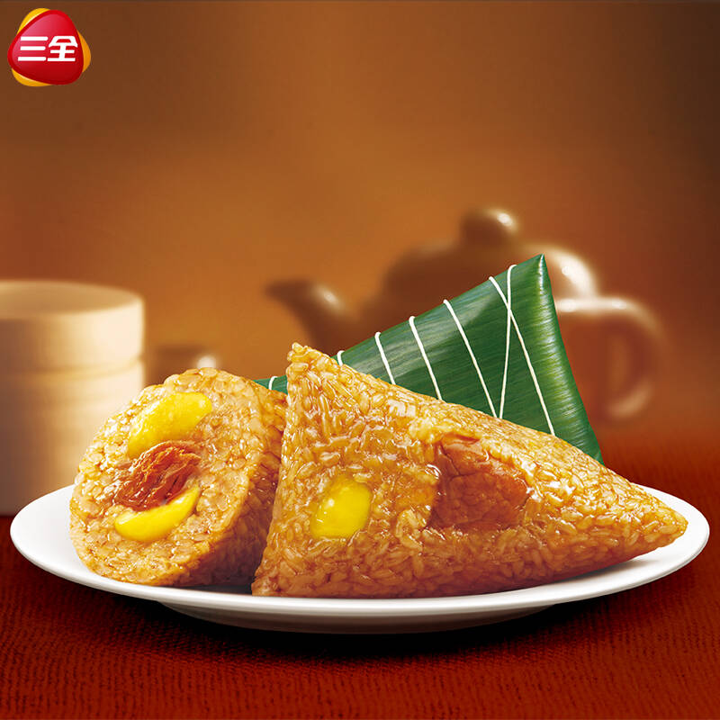 三全粽子 板栗猪肉粽 300g/袋 共3只