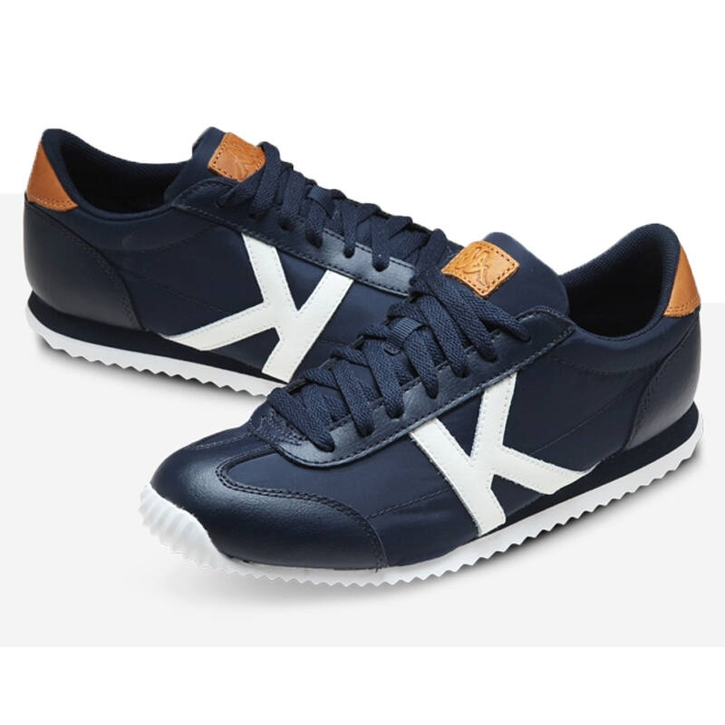 卡帕kappa背靠背 男鞋跑步运动鞋 夏季网布透气复古跑步鞋 k0355mm25