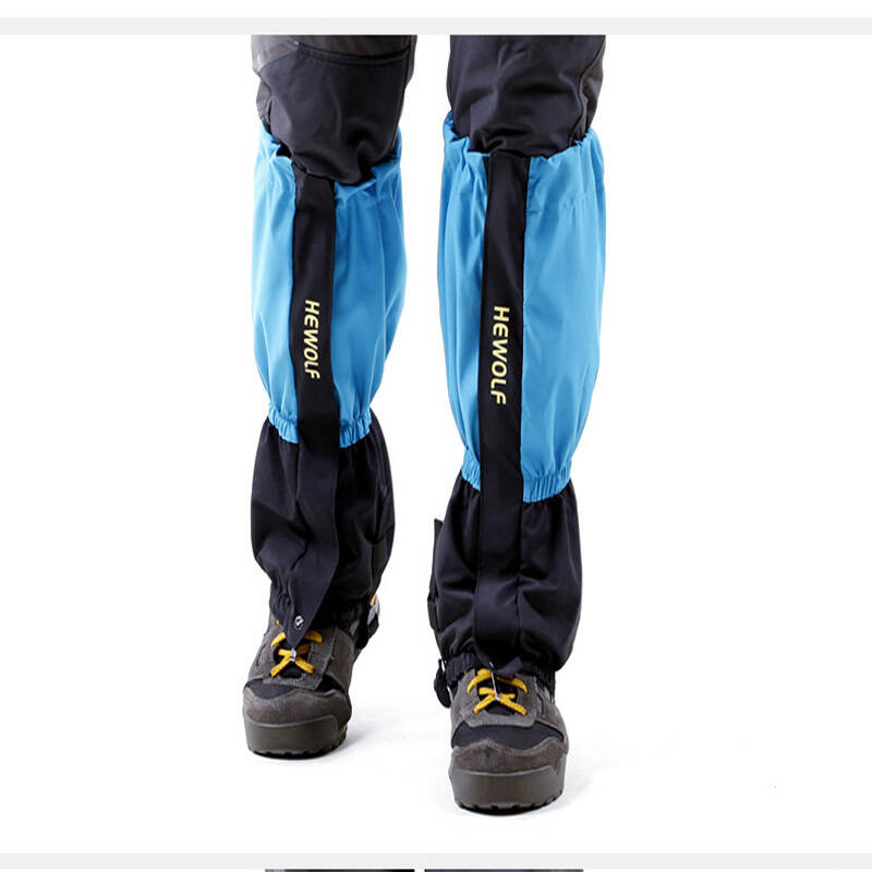 公狼hewolf 雪套 户外登山防水脚套 加长护腿防雪腿套 透气男女通用