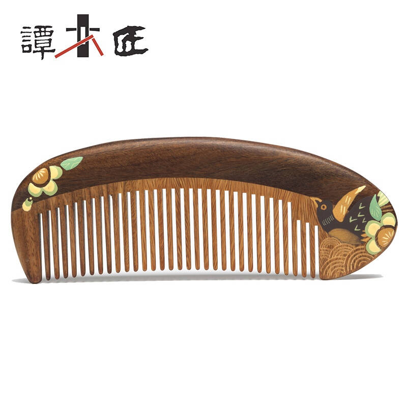 谭木匠 绿檀木梳子 情人节礼物 送女友生日礼物 创意礼品 礼盒鹊俏