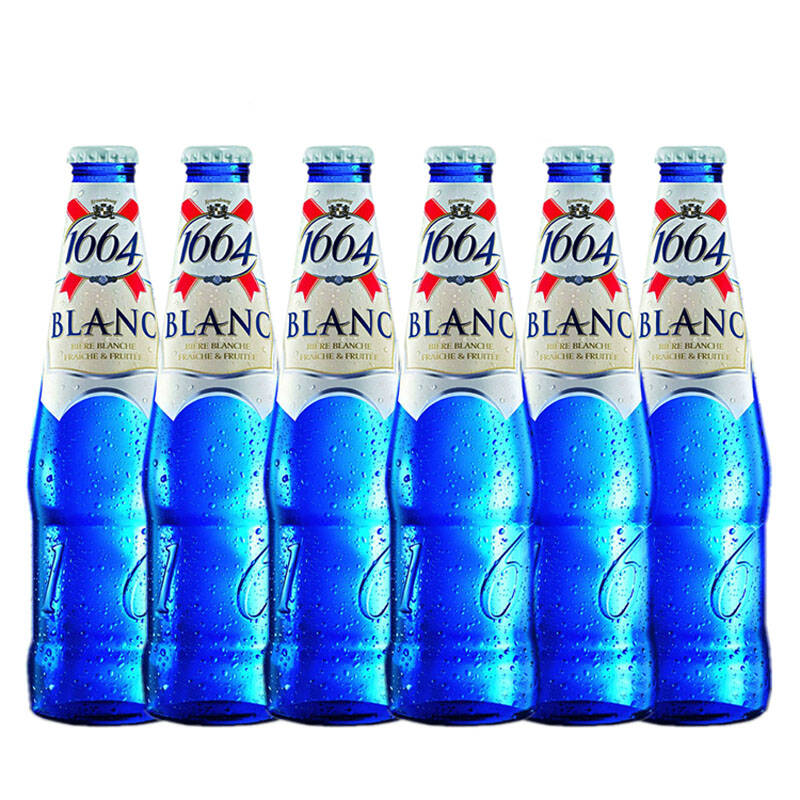 法国进口啤酒 凯旋1664啤酒330ml 白啤酒 6瓶