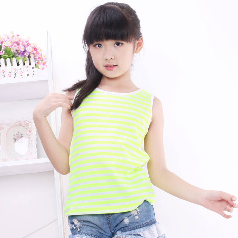 儿童t恤2016夏季童装女童背心夏装女大童女装 t恤 韩版童装女无袖上衣