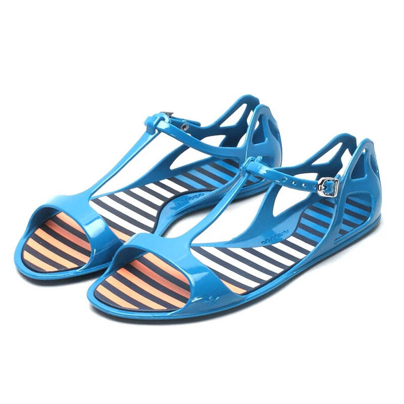 阿迪达斯(adidas) 女子三叶草沙滩凉鞋 d67834 38