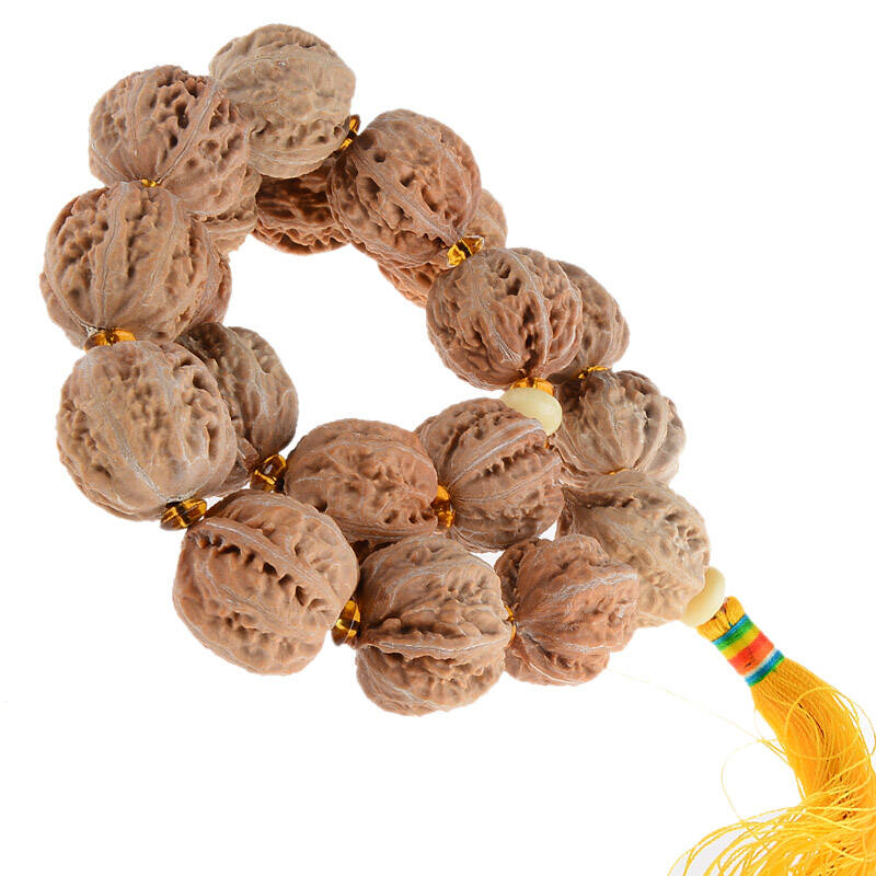 芷轩 野生陕西灯笼文玩核桃手串车挂饰品 纹路清晰 把玩核桃 送领导