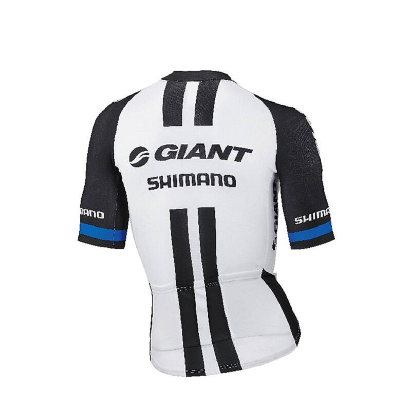 giant捷安特shimano 专业team车队版短袖车衣骑行服吸湿排汗 黑白色 l