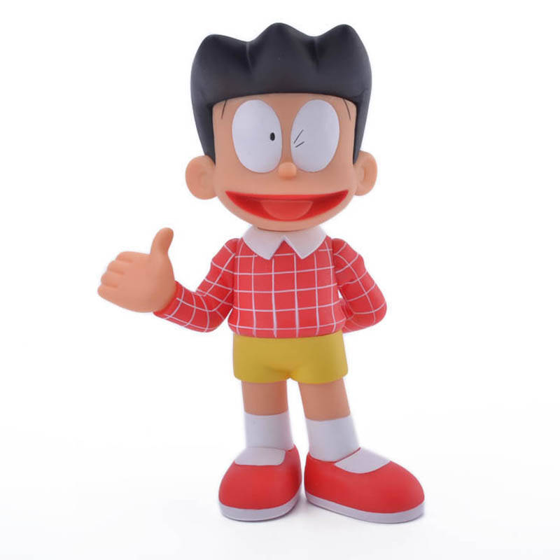 机器猫哆啦a梦叮当招财猫主角公仔手办模型玩具 小夫红衣17cm