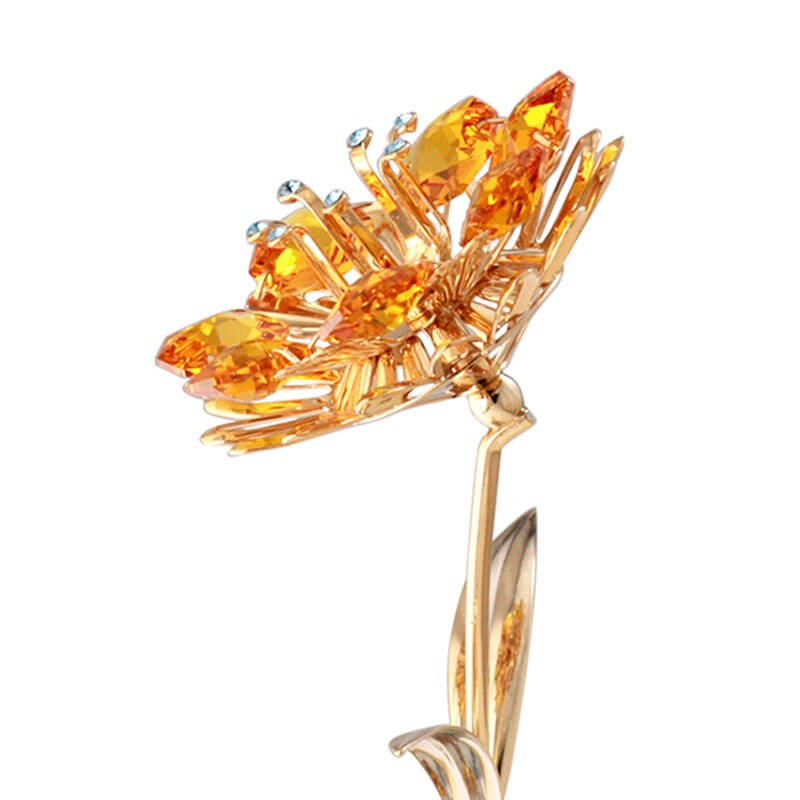 卡斯杜克 水晶太阳花/向日葵 汽车内饰品 汽车摆件装饰 高档礼品 u