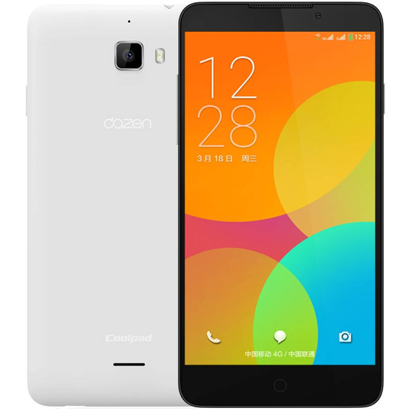 酷派 大神f1 极速版 (8297-t01) 婴雪白 移动4g手机 双卡双待 【移动