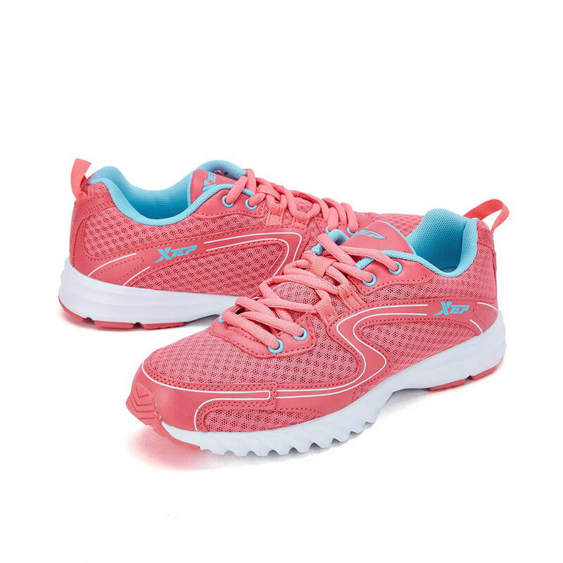 特步跑鞋女款时尚潮流透气耐磨运动鞋 粉红 39