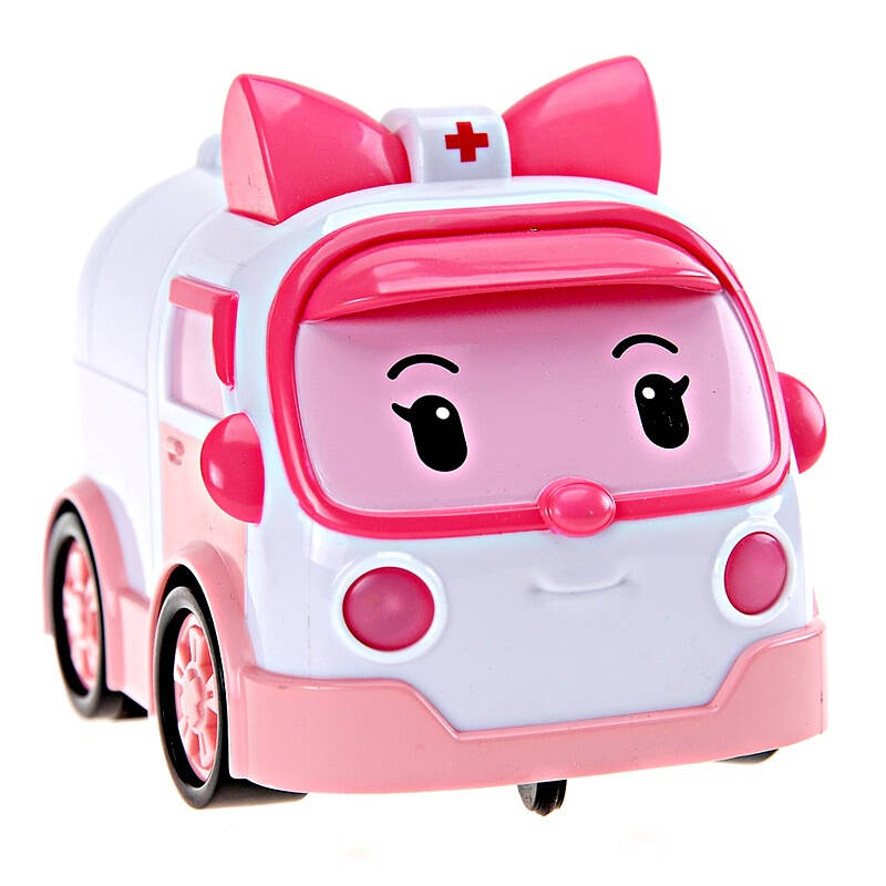 卡通汽车模型 电动遥控车 安巴遥控救护车svpoli83188std 自营