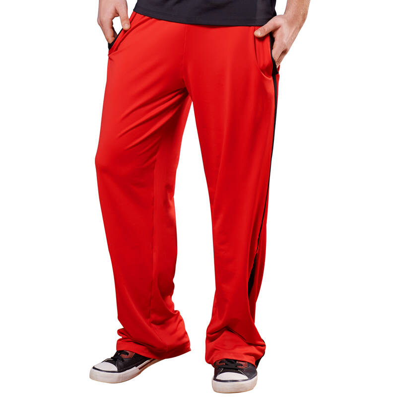 夏季健身健美裤下装裤男士教练长裤舞蹈练功训练跑步裤3692 红色 m