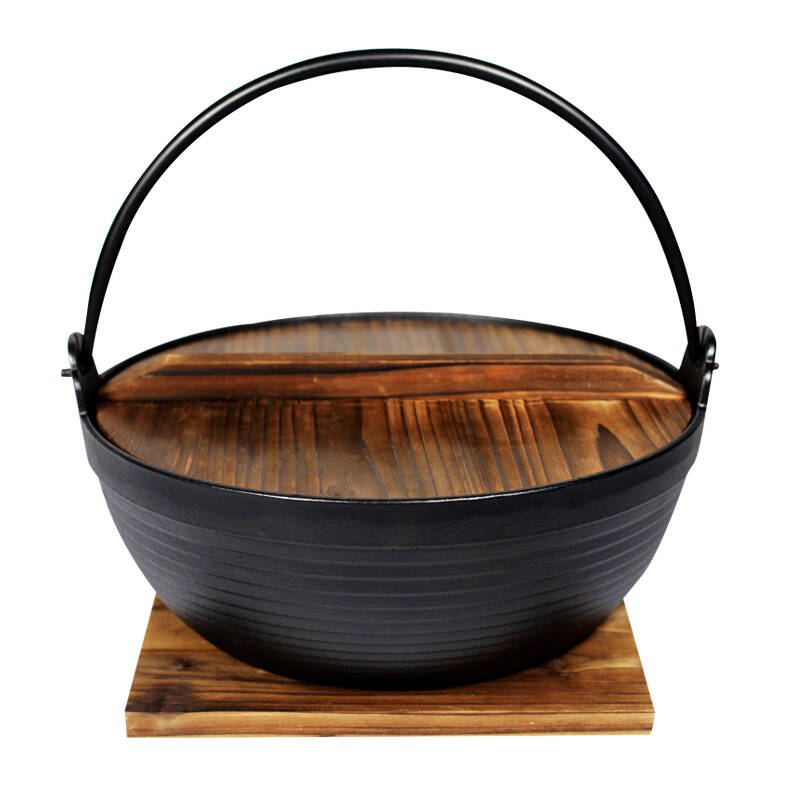 铸味(jill may)铸铁锅 传统铁汤锅 30cm生铁锅 补铁养生炉灶通用 配