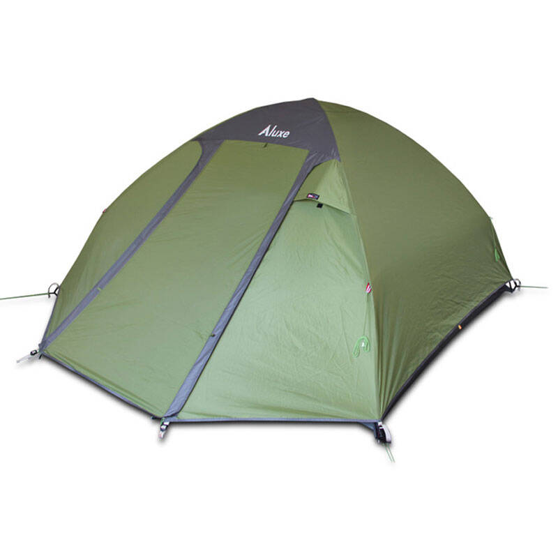 香港品牌洛尔斯luxe蜘蛛spider44户外野营3-4人加大款帐篷 绿色
