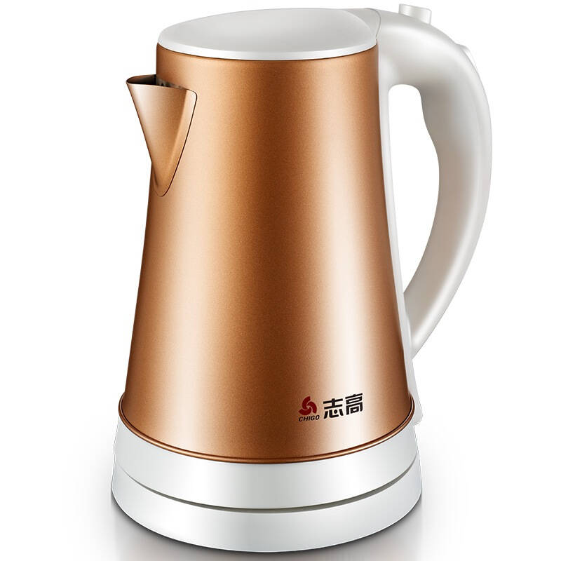 志高(chigo)zd15-812g8 电水壶 1.5l食品级 全钢 防干烧 金色
