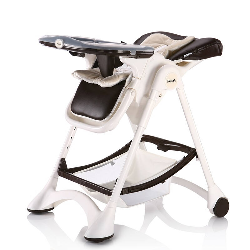 帛琦(pouch)多功能可平躺 儿童餐椅 婴儿餐椅 k05 咖啡色