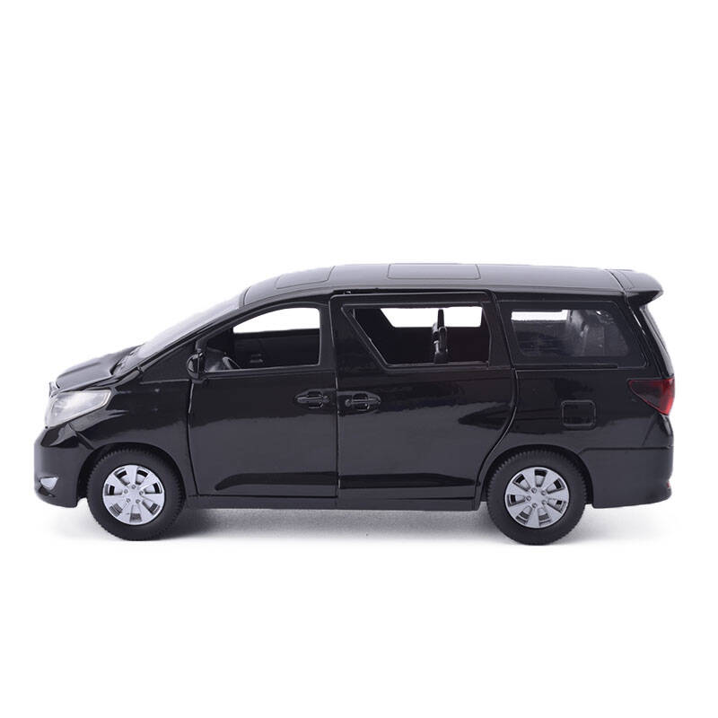 升辉1:27丰田埃尔法alphard合金汽车模型玩具车 黑色
