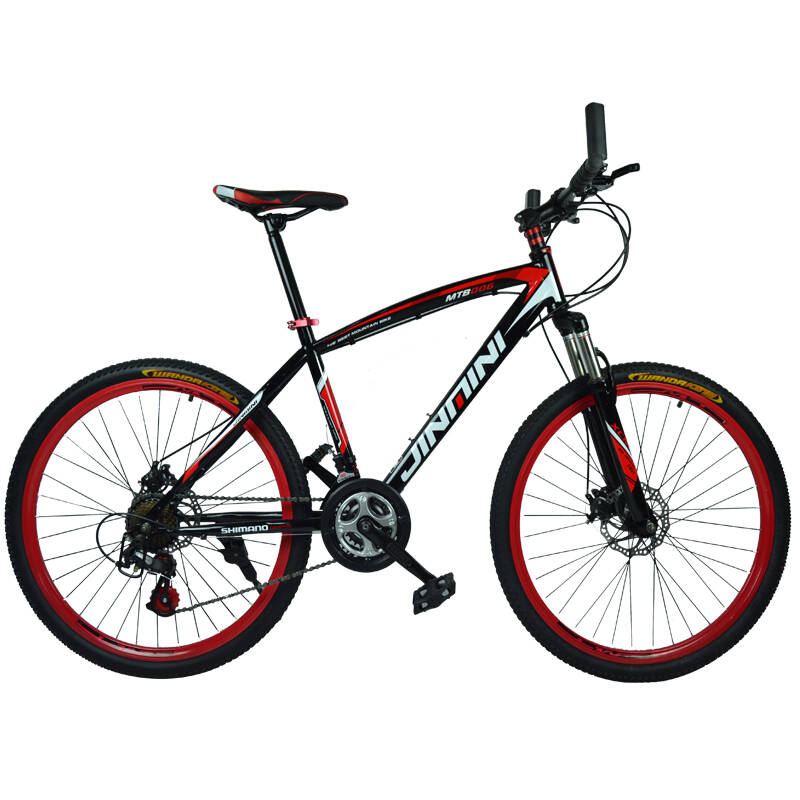 金米尼2124速山地车zxc26寸女式自行车双碟刹学生单车公路赛车 森林狼