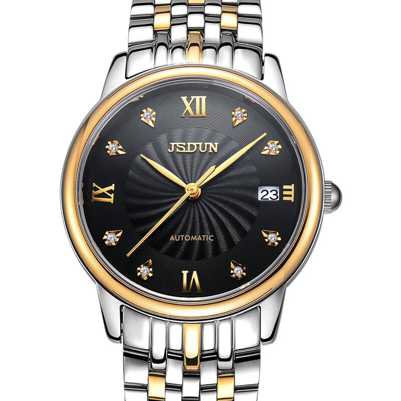 金仕盾(jsdun)正品手表男士表 机械男士手表 时尚超薄男式表 无刻度