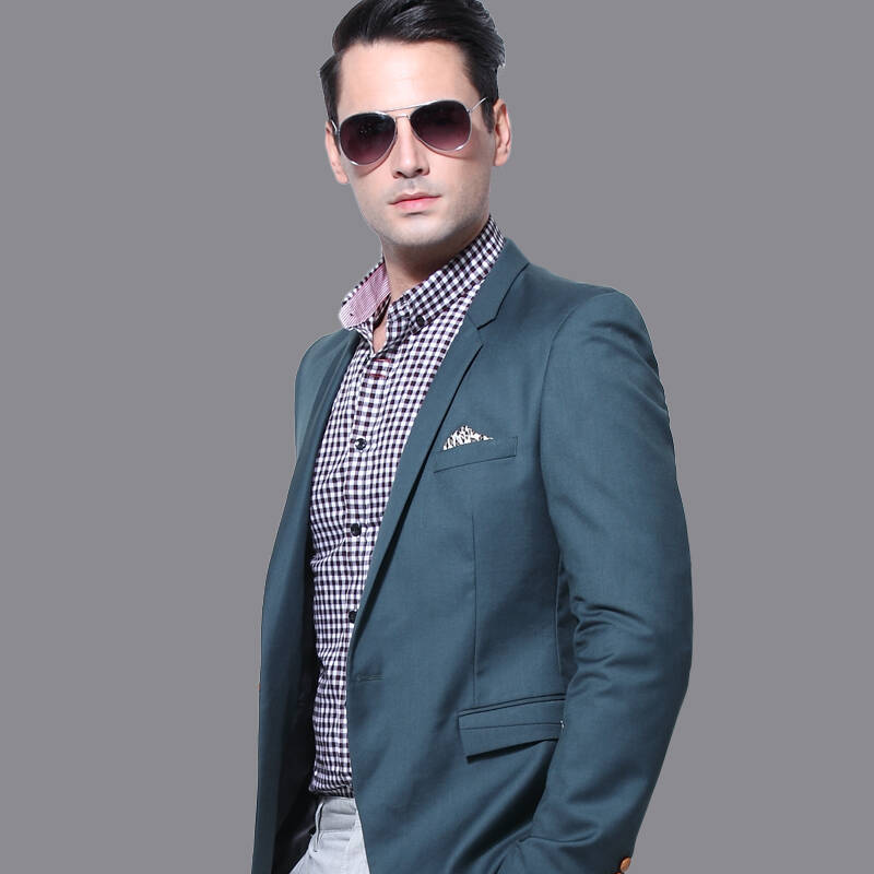 亚狮龙男士衬衫 商务衬衫男 长袖修身男装衬衣 红白格子衫3112016 白