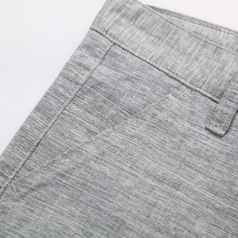 麻裤2015新品弹力九分翻遍亚麻裤潮9分裤小脚修身时尚棉麻长裤 浅灰色