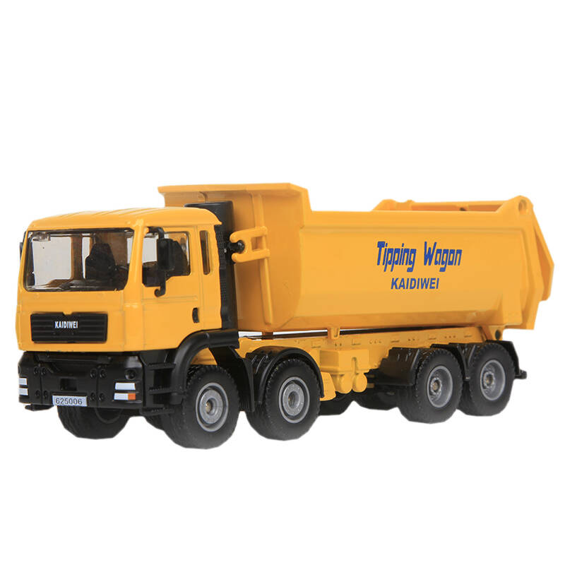 凯迪威 合金工程车模 汽车合金模型 儿童玩具车 翻斗车625006(颜色