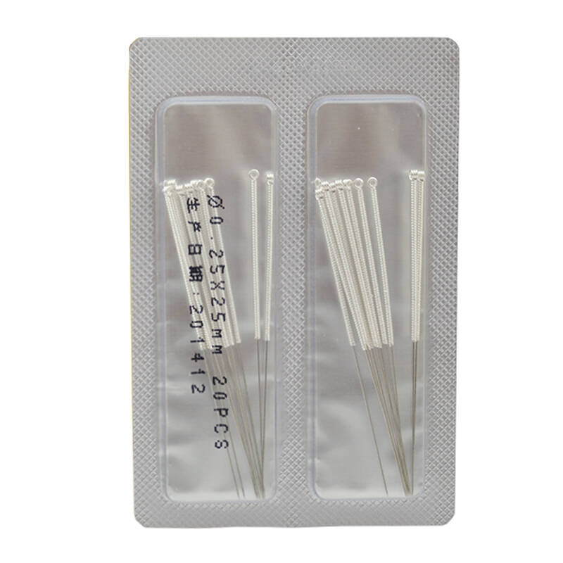 华佗牌环柄镀银针灸针200支/盒 20支/板 0.25*40mm*200支/盒