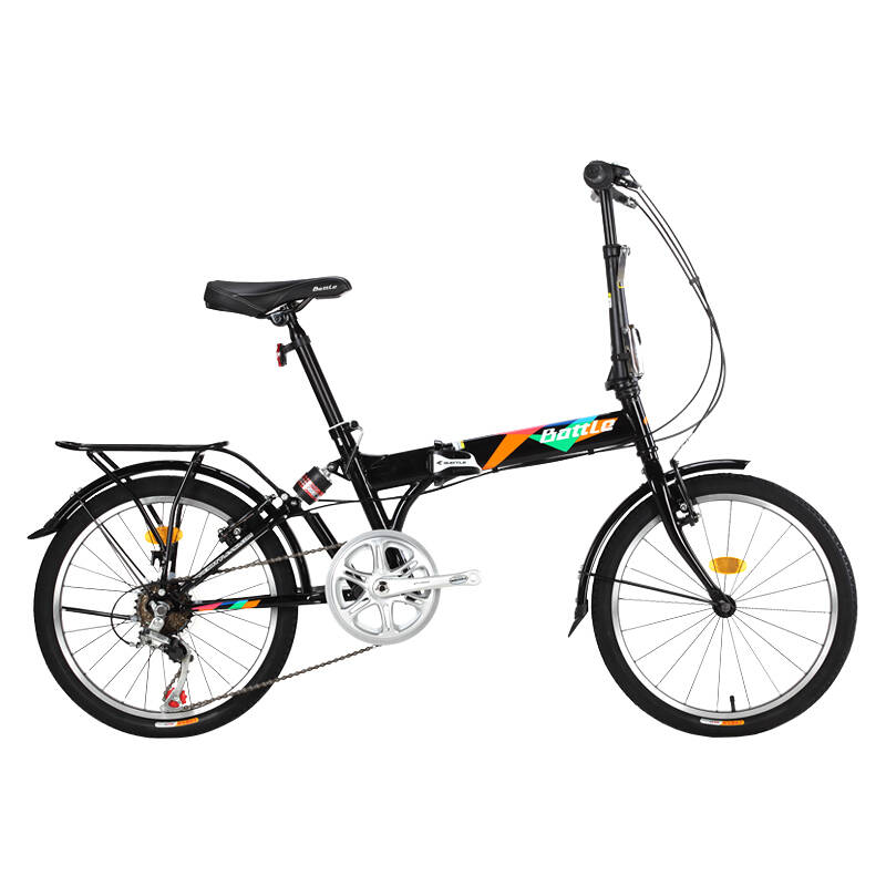 battle/邦德富士达便携折叠车自行车20寸成人/男女学生变速自行车单车