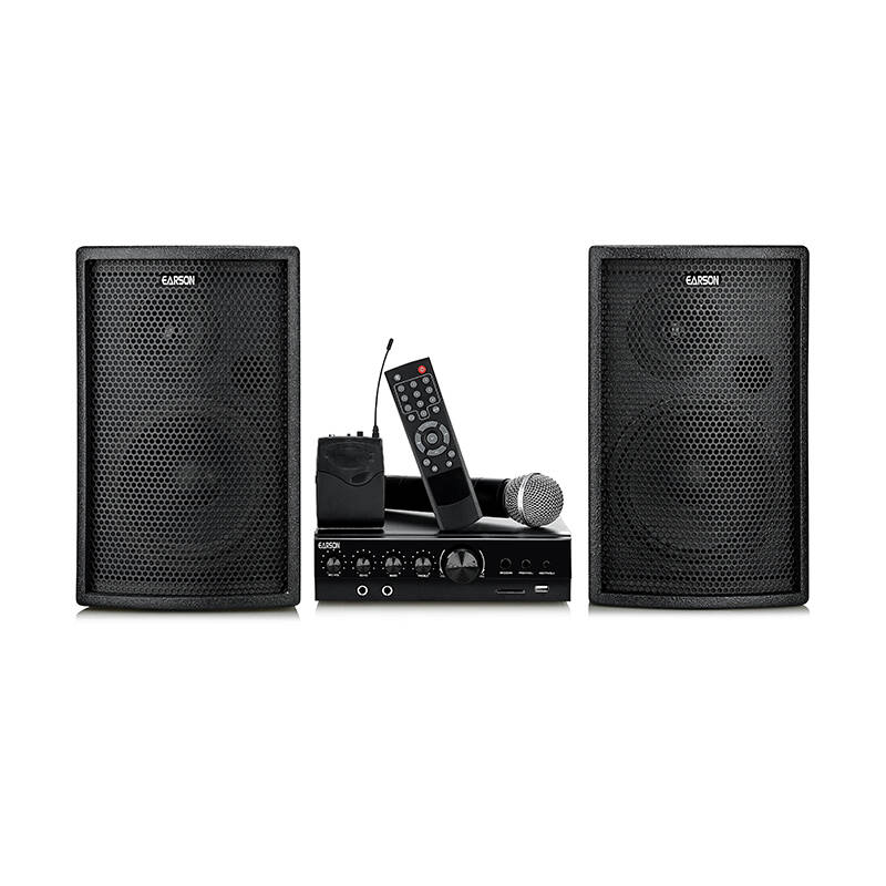 earson/耳神 er2552无线版 ktv功放音箱卡拉ok音响 带无线麦克风