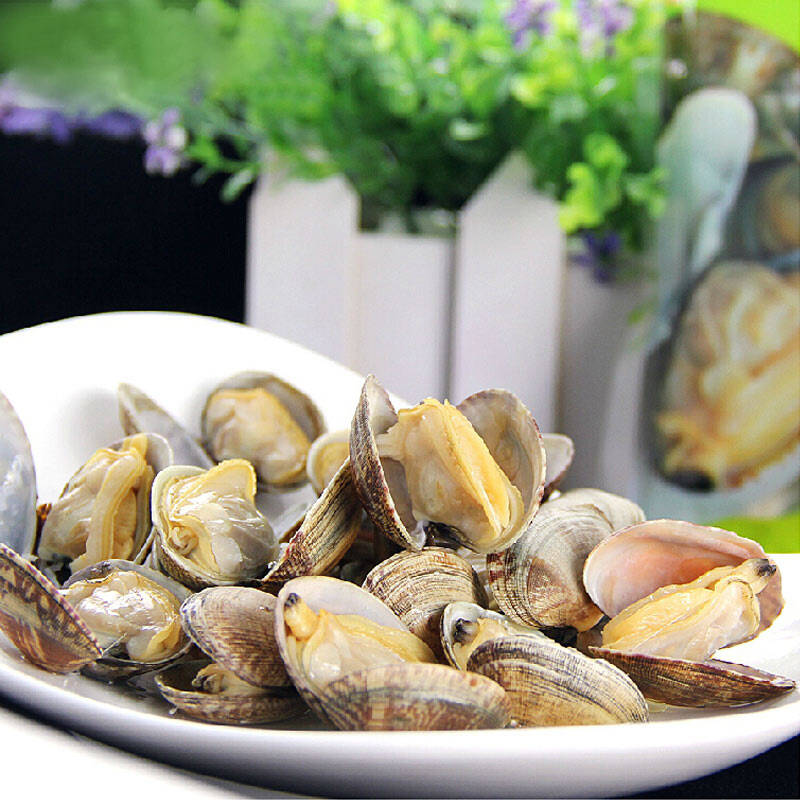 阿尔帝 即食冻煮杂色蛤500g 熟冻蚬子蛤蜊 新鲜无沙速食海鲜 微波加热