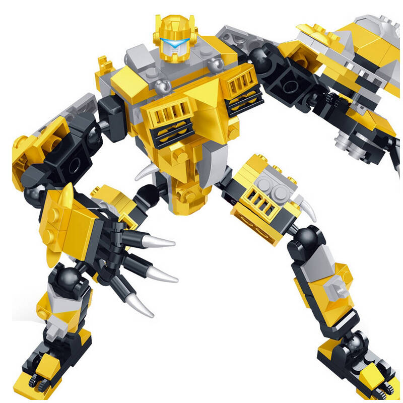 星钻积木三变积变战士益智塑料拼装拼插积木儿童玩具 霸王龙-81608