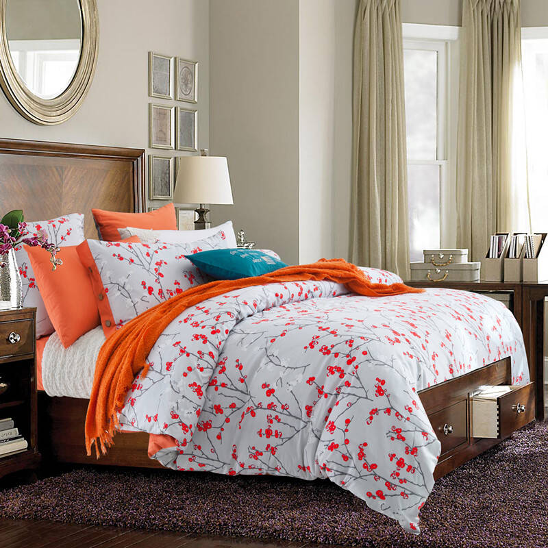 宜美良品 新锐美式设计 外贸全棉斜纹四件套床上用品 14款花色可选 田