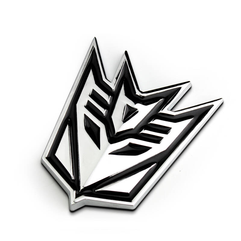 浮生 个性金属装饰汽车人标志变形金刚车贴 博派狂派3d改装车标 车身