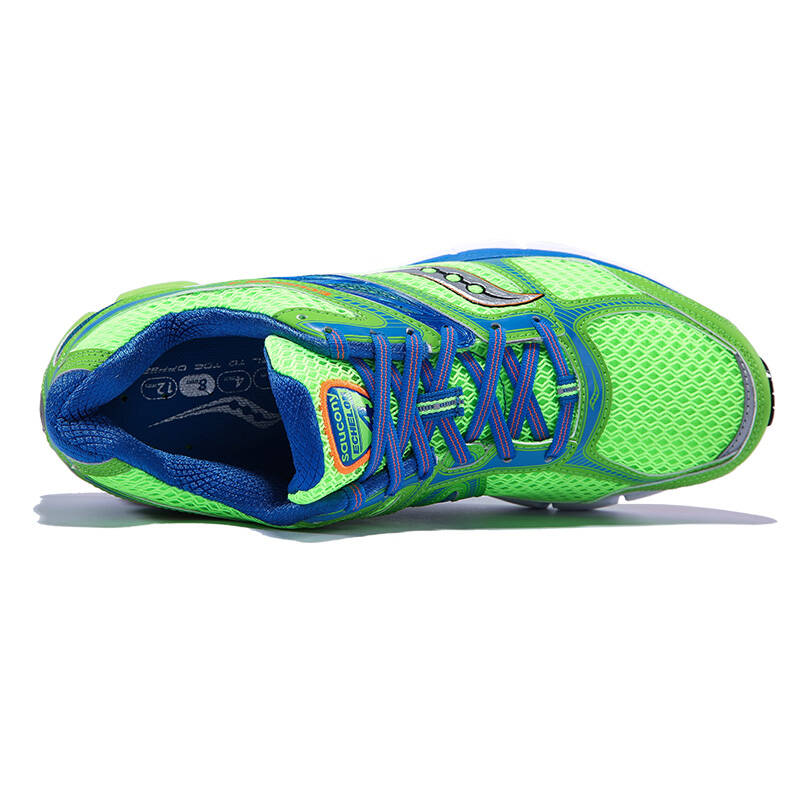 saucony圣康尼 echelon 4 缓冲避震跑步鞋 跑鞋 男 s20245 黄绿/蓝 41