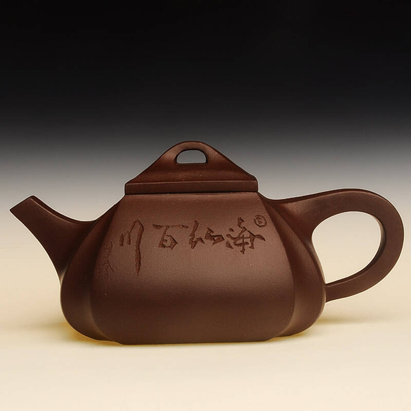 《真艺》宜兴紫砂壶正品全手工精品360cc四方抽角壶紫砂茶壶方壶四方