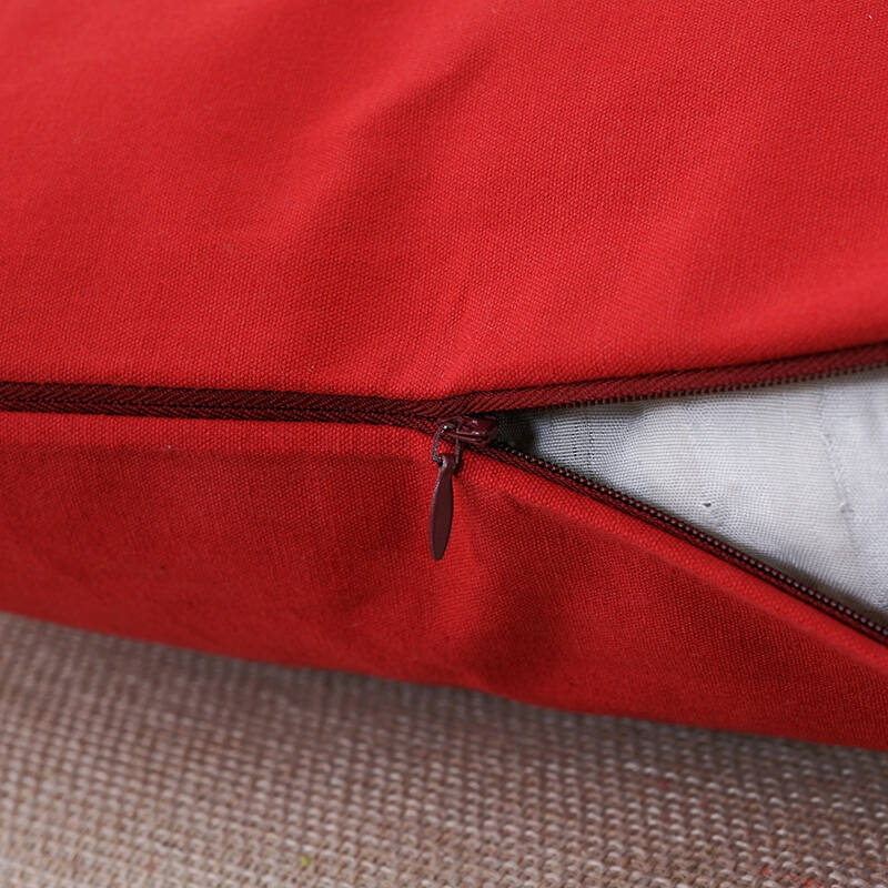 木儿家居 沙发抱枕靠垫办公室靠枕抱枕套 红色畅想 45cm*45cm(不含