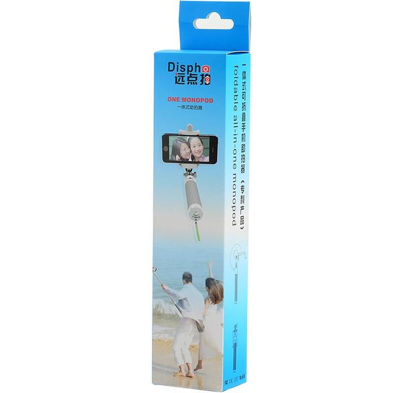 远点拍(dispho)蓝牙一体式 可折叠 自拍杆 (黑色)